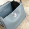 DDMode Factory Hermes Y7 Blue Orage Clemence Leather Lindy 26CM Silver Hardware