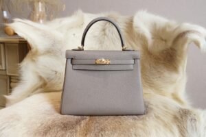 DDMode Wechat Hermes M8 Gris Asphite Kelly 25CM Togo Leather Gold Hardware