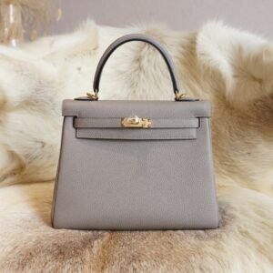 DDMode Wechat Hermes M8 Gris Asphite Kelly 25CM Togo Leather Gold Hardware
