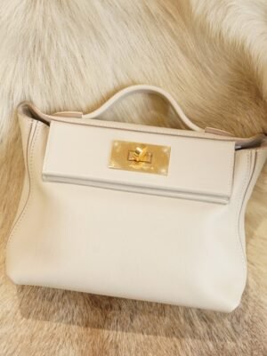 DDMode Hermes 8L Beton Evercolor Leather Mini Kelly 2424 Silver Hardware