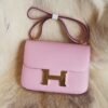 DDMode Whatsapp Hermes X9 Mauve Sylvestre Epsom Constance 24CM Gold Hardware