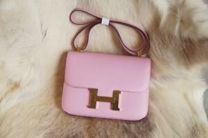 DDMode Whatsapp Hermes X9 Mauve Sylvestre Epsom Constance 24CM Gold Hardware