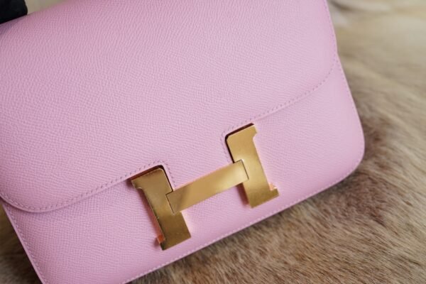DDMode Whatsapp Hermes X9 Mauve Sylvestre Epsom Constance 24CM Gold Hardware