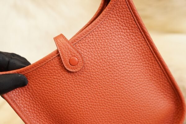 DDMode Factory Hermes Evelyne Mini 17CM 6C Cuivre Clemence Silver Hardware