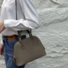 Bolide Evercolor Ck18 Etoupe Grey Gold Hardware 25cm Full Handmade Ghw