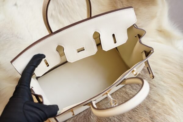 DDMode Factory Hermes Birkin 25CM 8L Beton Evercolor Leather Gold Hardware