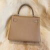 DDMode Factory Hermes CK18 Etoupe Togo Leather Kelly 25CM Silver Hardware