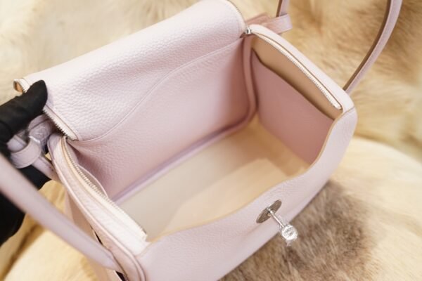 DDMode Factory Hermes 09 Mauve Pale Clemence Lindy 26CM Silver Hardware