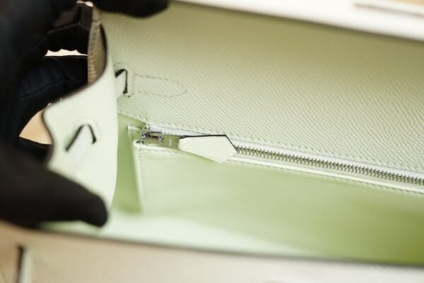 DDMode Whatsapp Hermes Kelly 25CM 0S Vert Fizz Epsom Leather Silver Hardware
