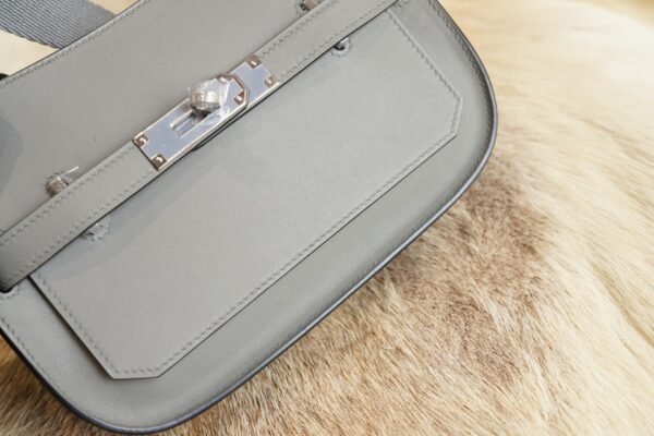 DDMode Factory Hermes Jypsiere Mini 0L Gris Meyer Swift Leather Silver Hardware