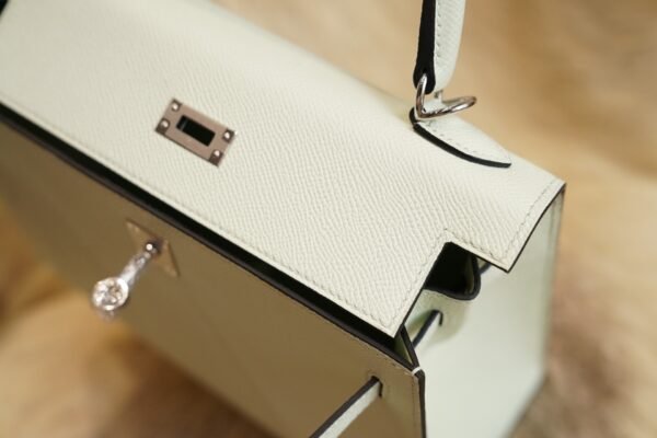 DDMode Whatsapp Hermes Kelly 25CM 0S Vert Fizz Epsom Leather Silver Hardware