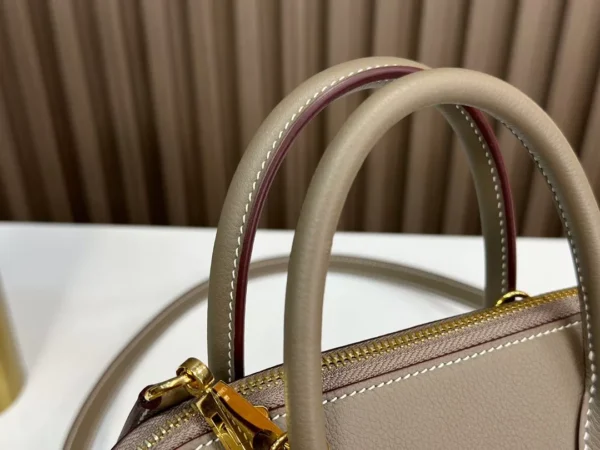 Bolide Evercolor Ck18 Etoupe Grey Gold Hardware 25cm Full Handmade Ghw