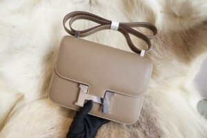 DDMode Hermes CK18 Etoupe Epsom Constance 24CM Silver Hardware