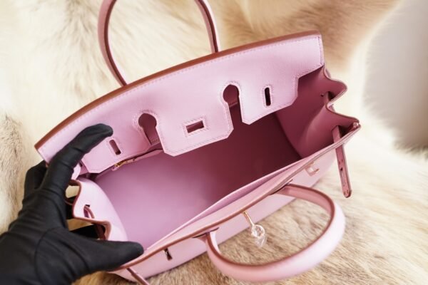 DDMode Factory X9 Mauve Sylvestre Swift Leather Birkin 25CM Gold Hardware