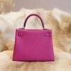 DDMode Hermes L3 Rose Purple Togo Leather Kelly Retourne 25CM Silver Hardware