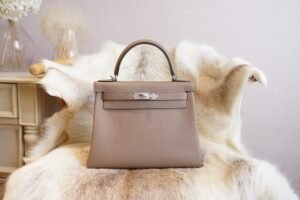 DDMode Factory D0 Beige De Weimer Kelly Retourne 28CM Togo Leather Silver Hardware