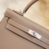 DDMode Factory Hermes CK18 Etoupe Togo Leather Kelly 25CM Silver Hardware