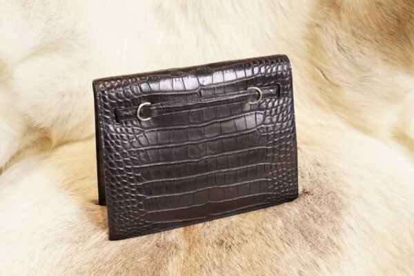 Hermes CK89 Nior Matte Crocodile Kelly Danse 22CM Silver Hardware