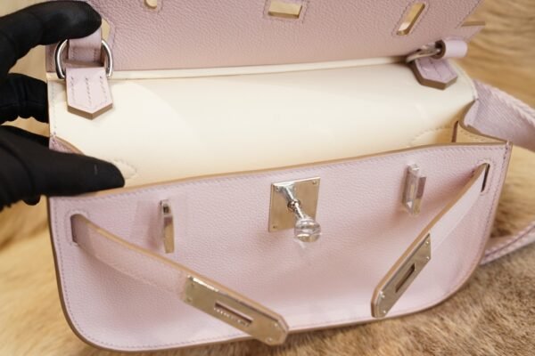 DDMode Factory Hermes 09 Mauve Pale Jypsiere Mini 23CM Evercolor Silver Hardware