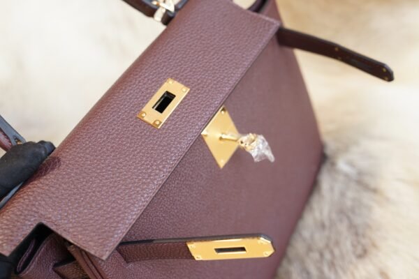 DDMode Hermes Kelly 25CM CK55 Rouge H Togo Leather Gold Hardware