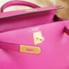DDMode Factory Hermes Kelly 28CM L3 Rose Purple Chevre Leather Gold Hardware