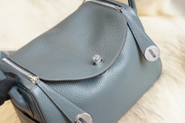 DDMode Factory Hermes Y7 Blue Orage Clemence Leather Lindy 26CM Silver Hardware