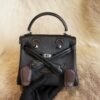 DDMode Hermes CK89 Nior / Coffee Swift Leather Kelly Doll 16CM Silver Hardware