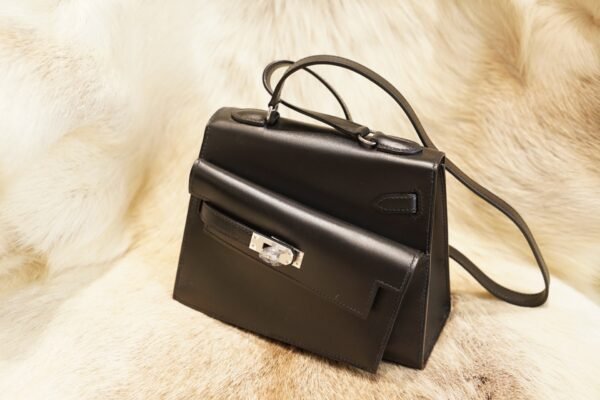 DDMode Hermes CK89 Nior Box Leather Kelly Desordre 20 Silver Hardware