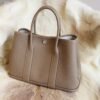 DDMode Hermes CK18 Etoupe Garden Party 30CM Negonda Leather Silver Hardware