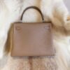 DDMode Factory D0 Beige De Weimer Kelly Retourne 28CM Togo Leather Silver Hardware