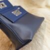 DDMode Hermes 2Z Blue Nuit Mini Kelly 2424 Evercolor Leather Silver Hardware