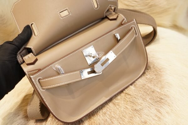 DDMode Wechat Hermes Jypsiere Mini CK18 Etoupe Swift Leather Silver Hardware