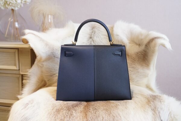 DDMode Whatsapp Hermes 89 Nior / 2Z Blue Nuit Epsom Kelly 28CM Gold Hardware