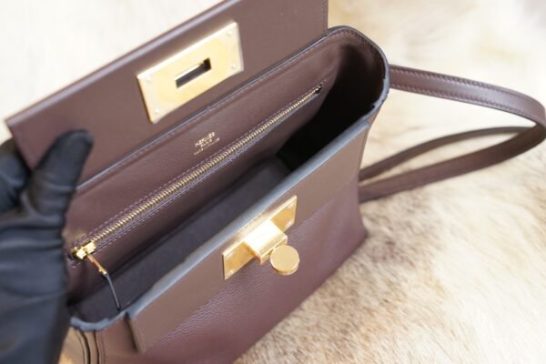 DDMode Factory 0G Rouge Sellier Kelly 2424 Mini Evercolor Leather Gold Hardware