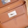 DDMode Hermes CK37 Gold Evercolor Leather Mini Kelly 2424 Silver Hardware