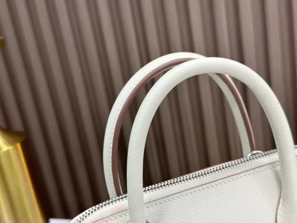 Bolide Evercolor Creamy White Silver Hardware 25cm Full Handmade Phw