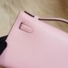 DDMode Whatsapp 3Q Rose Sakura Kelly Pochette 22CM Swift Leather Silver Hardware