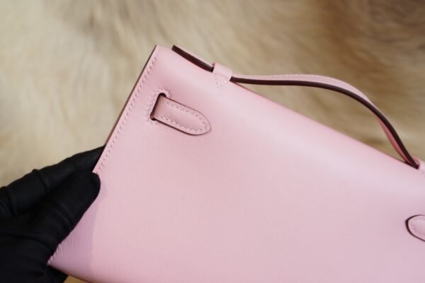 DDMode Whatsapp 3Q Rose Sakura Kelly Pochette 22CM Swift Leather Silver Hardware