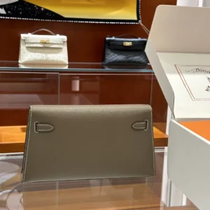 DDMode Hermès Kelly elan Madame Etoupe Grey Gold Hardware 27cm Full Handmade Ghw