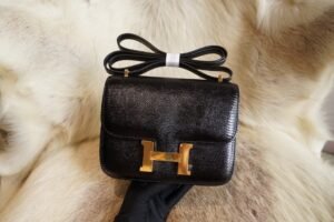 DDMode Factory Hermes Lizard Leather Constance 19CM CK89 Nior Gold Hardware