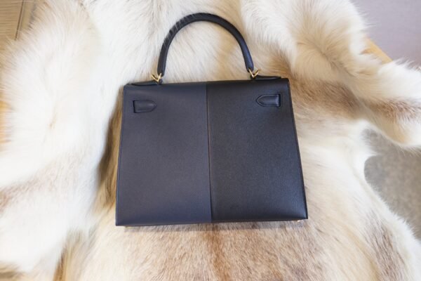 DDMode Whatsapp Hermes 89 Nior / 2Z Blue Nuit Epsom Kelly 28CM Gold Hardware