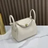 DDMode Factory Mini Lindy Togo Creamy White Gold Hardware 19cm Full Handmade
