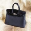 DDMode Wechat Hermes Togo / Shiny Crocodile Touch Birkin 25CM 2Z Blue Nuit