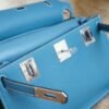 DDMode Factory Hermes Jypsiere 29CM 75 Blue Jean Clemence Silver Hardware