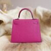 DDMode Wechat Hermes Kelly Sellier 25CM L3 Rose Purple Chevre Leather Silver Hardware