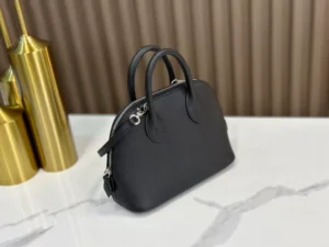 DDMode Hermès Min Bolide CK89 Black Silver Hardware 19cm Full Handmade Phw