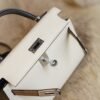 DDMode Hermes 8L Beton / Chai / Etain Epsom Mini Kelly 19CM Silver Hardware