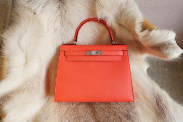 DDMode Whatsapp Hermes Kelly Sellier 28CM 0E Rose Texas Epsom Silver Hardware