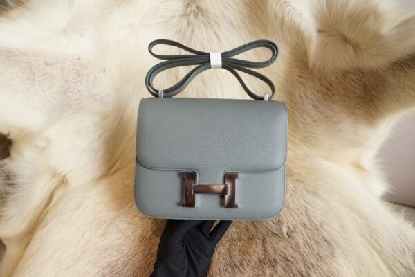 DDMode Factory Hermes Constance 19CM CK63 Vert Amande Epsom Silver Hardware