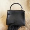 DDMode Hermes CK89 Nior / Coffee Swift Leather Kelly Doll 16CM Silver Hardware